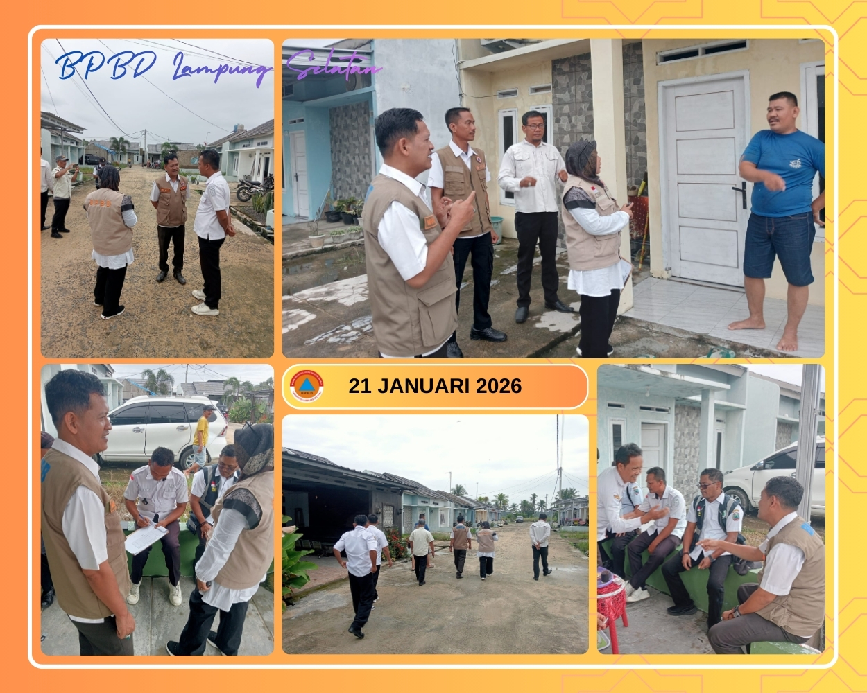 BPBD Lampung Selatan Gelar Verifikasi Mendalam, 6 Rumah di Kalianda Rusak Diterjang Puting Beliung